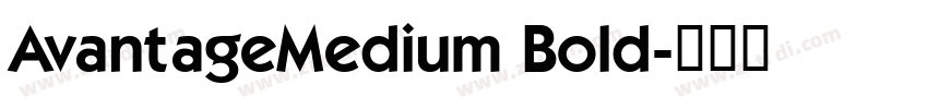 AvantageMedium Bold字体转换